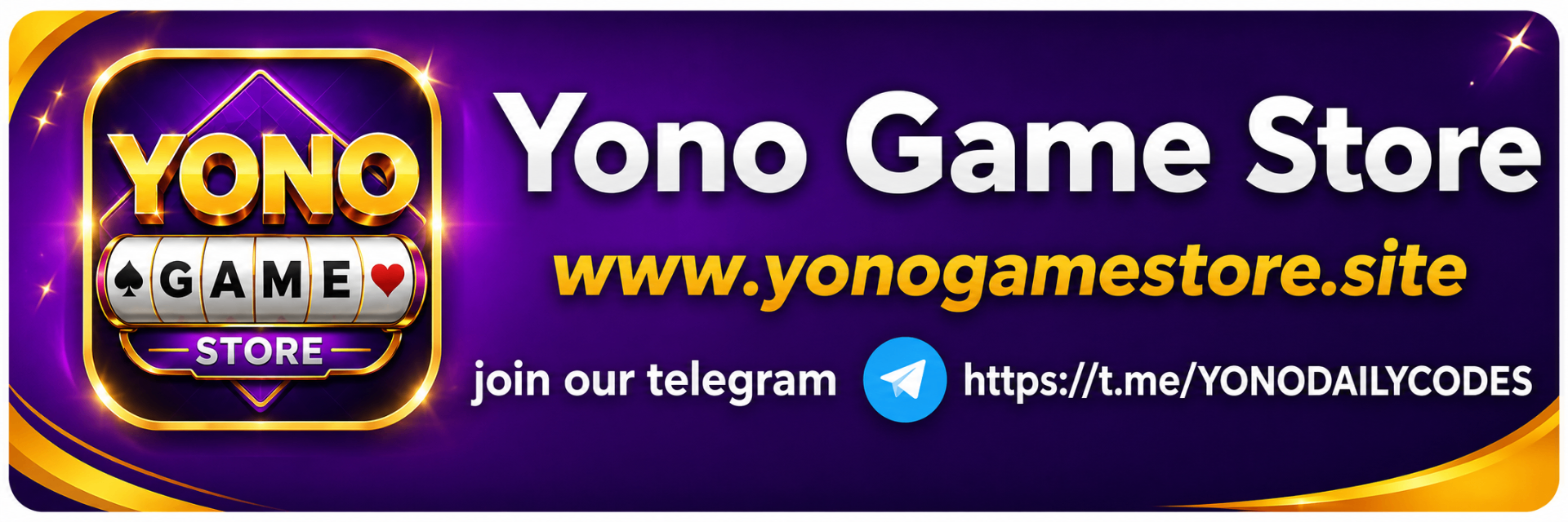 YONO Game Store — join our Telegram